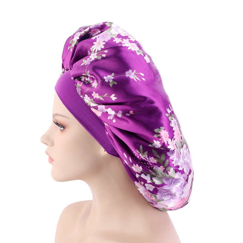 New Extra Large Double Layer SATIN Nightcap Chemotherapy Cap SATIN BONNET SATIN Nightcap Amazon