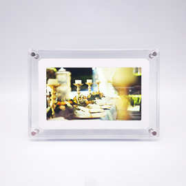 7英寸透明亚克力数码相框高清图片视频播放器商务节日礼物摆件