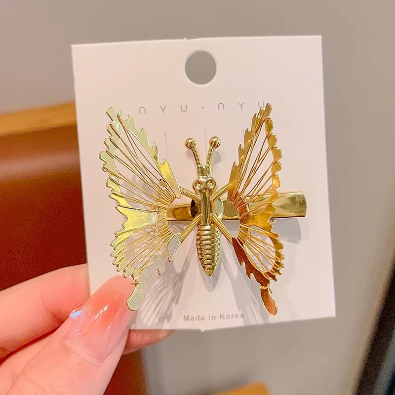 Horquilla de mariposa en movimiento para niños, tarjeta de horquilla de princesa súper hada de la serie Mori para niñas 2025 nuevo tocado de clip para niñas