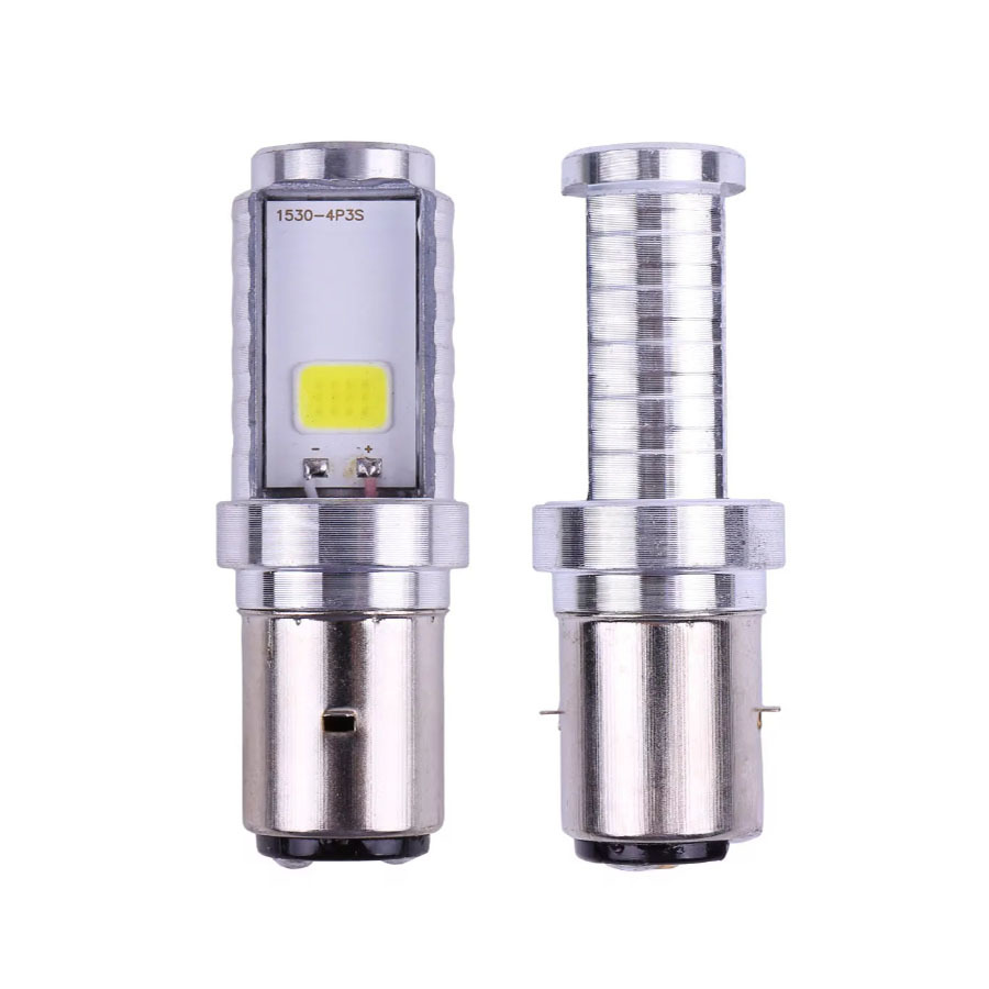 Tcyato Ultra-Bright Motorcycle Led Headlight with Strong Light, Three-Claw H4-8 Design, Dual-Claw Built-In High and Low Beam for Electric Vehicles