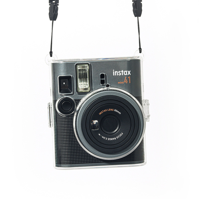Suitable for Instax Mini 41 Camera Photo Bag, Crystal Shell, Transparent Storage Protective Case, Protective Cover with Rope Suitable for Instax Mini 41 Camera Photo Bag, Crystal Shell, Transparent Storage Protective Case, Protective Cover with Rope