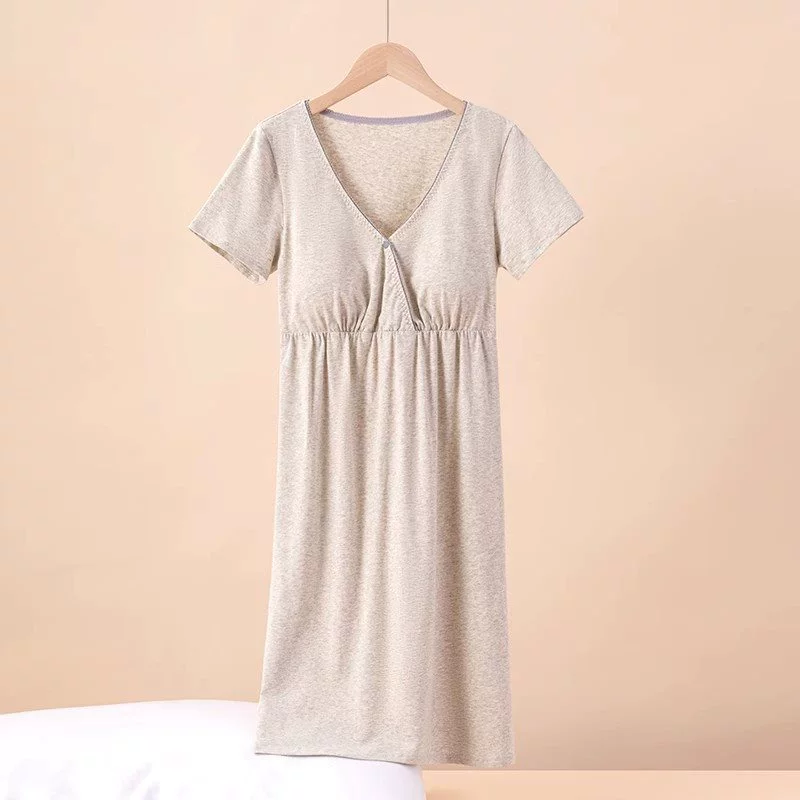 Тонкая пижама для беременных для кормления грудью, платье, plus size, свободный силуэт