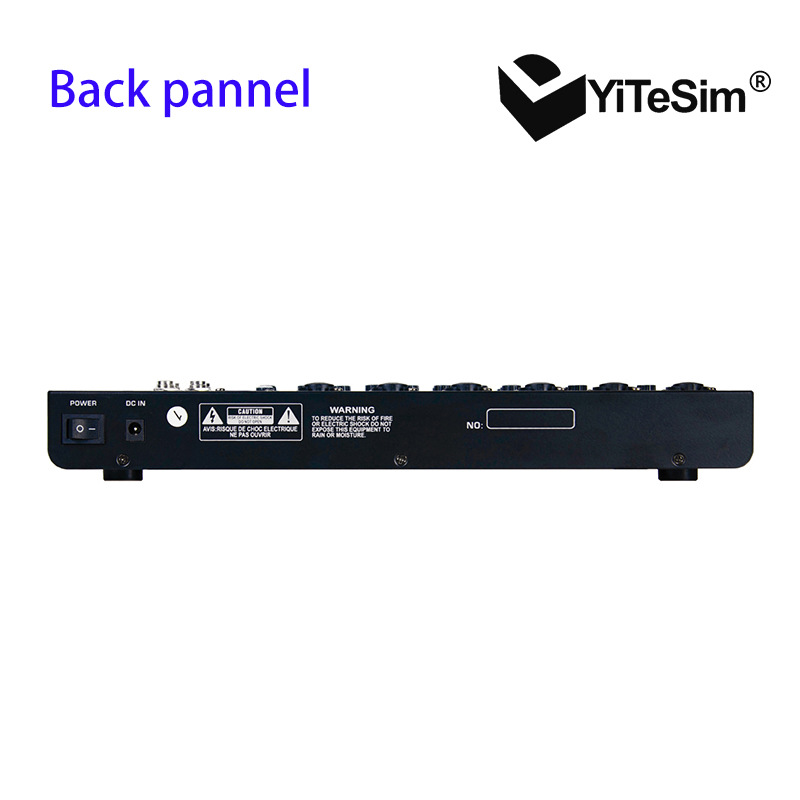 Mezclador profesional transfronterizo 4 / 6 16DSP / 7EQ / MP3 / Bluetooth / USB reverberación estéreo y control de ganancia