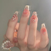 Face blush, fake nails for manicure, nail stickers for St. Valentine's Day, wholesale