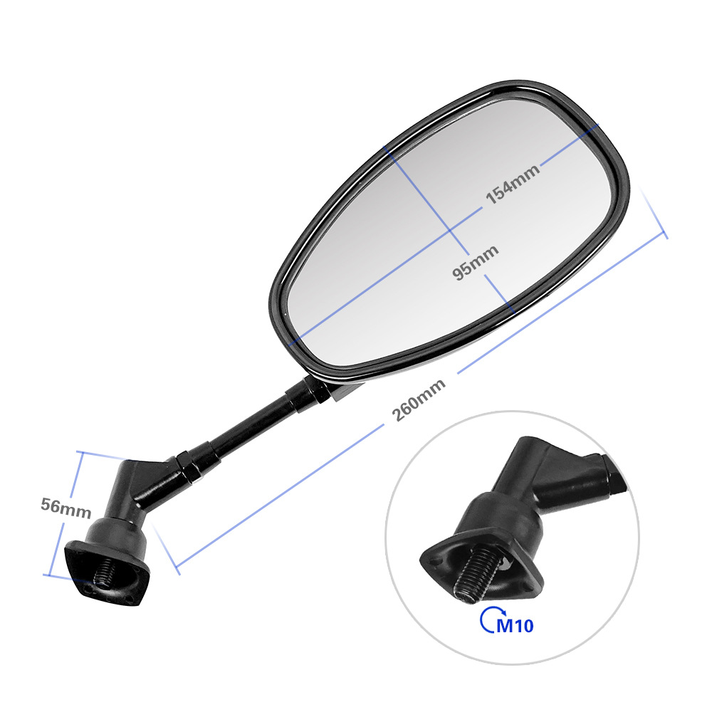 Suitable for Yamaha Series Suzuki Series Qianjiang Motorcycle Glory 250 Qj250-2H Rearview Mirror Reflector