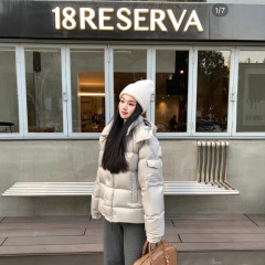 蒙家25新款高哑光雾面maya玛雅连帽可拆卸男女保暖蒙口羽绒服外套