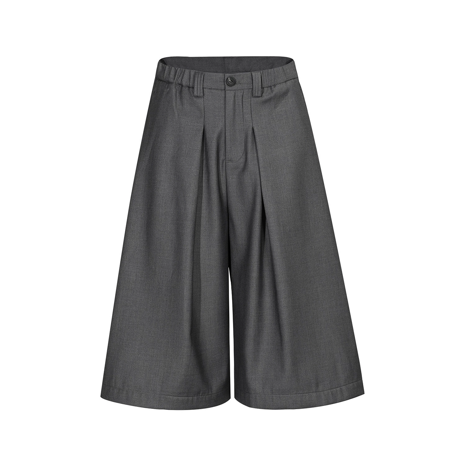 Американская ретро-модель unisex D2509 с trendy складчатым дизайном, мужские свободные три четверти шорты