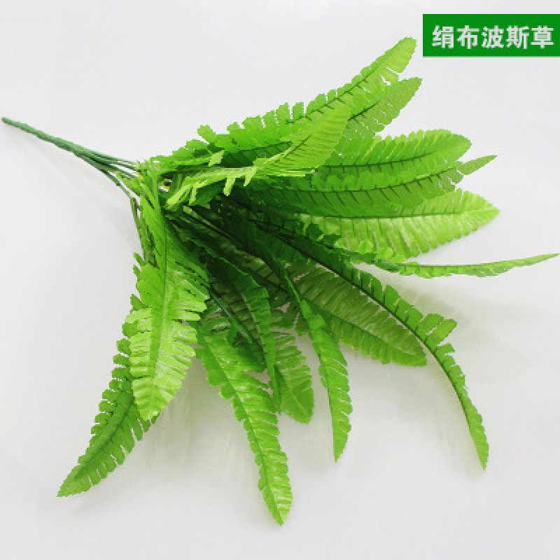 Hierba persa de tela de seda