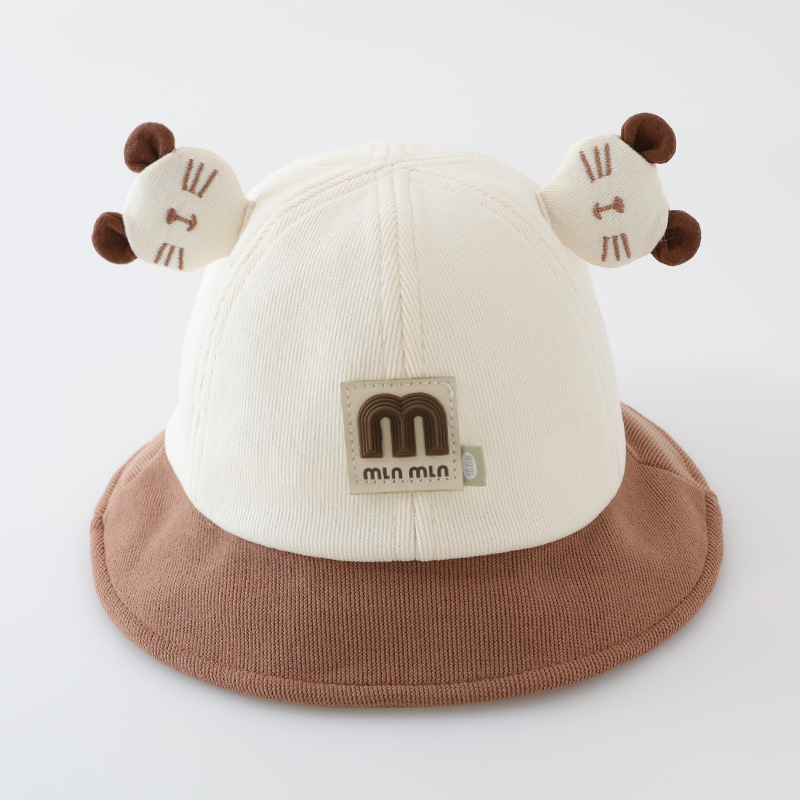 Sombreros para bebés primavera y otoño orejas super lindas para niños pescadores para niños niñas para bebés delgados sombreros de caña de otoño