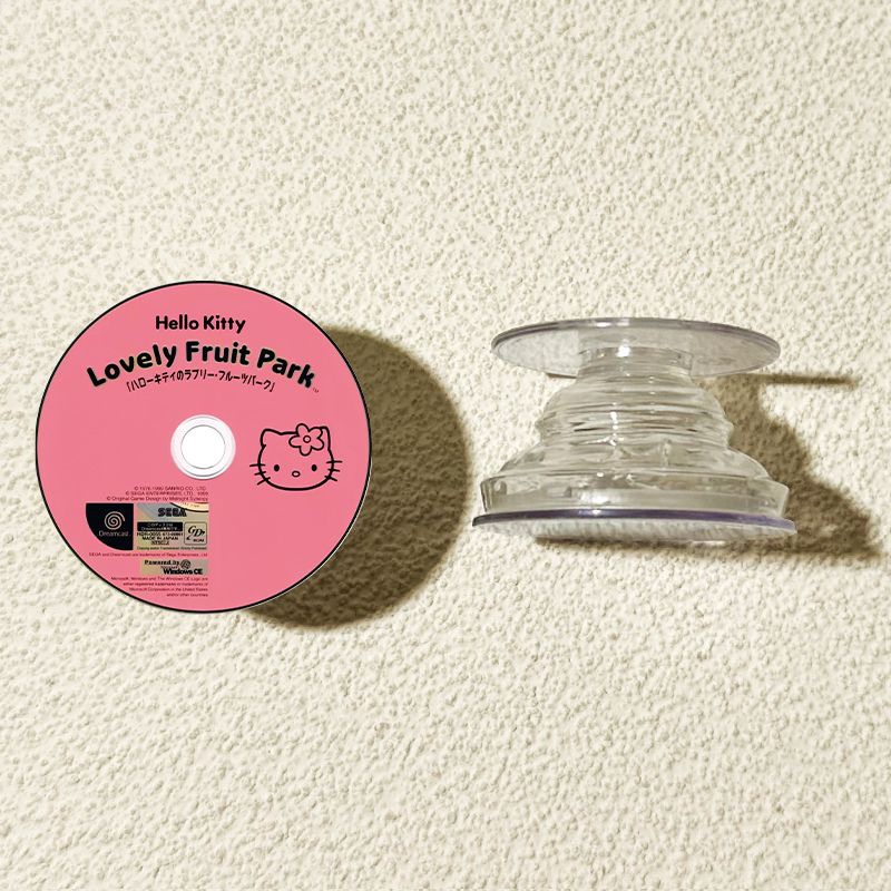 Ins disco de música redondo creativo para el soporte de airbag de teléfono móvil pegado 360 rotación retráctil perezoso perseguir el drama de escritorio