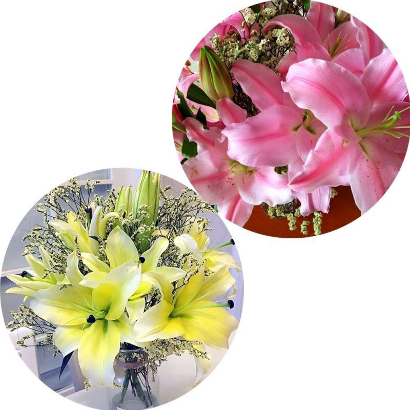 香水大頭ユリの花束雲南昆明直毛多頭バラ卸売新年既製花束|undefined