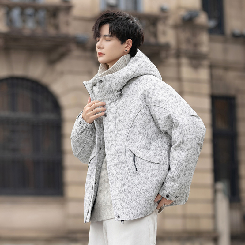 Y25036-P395 Control 678 Designer down Jacket Winter White Duck down Thickened Warm Hooded Jacket for Men