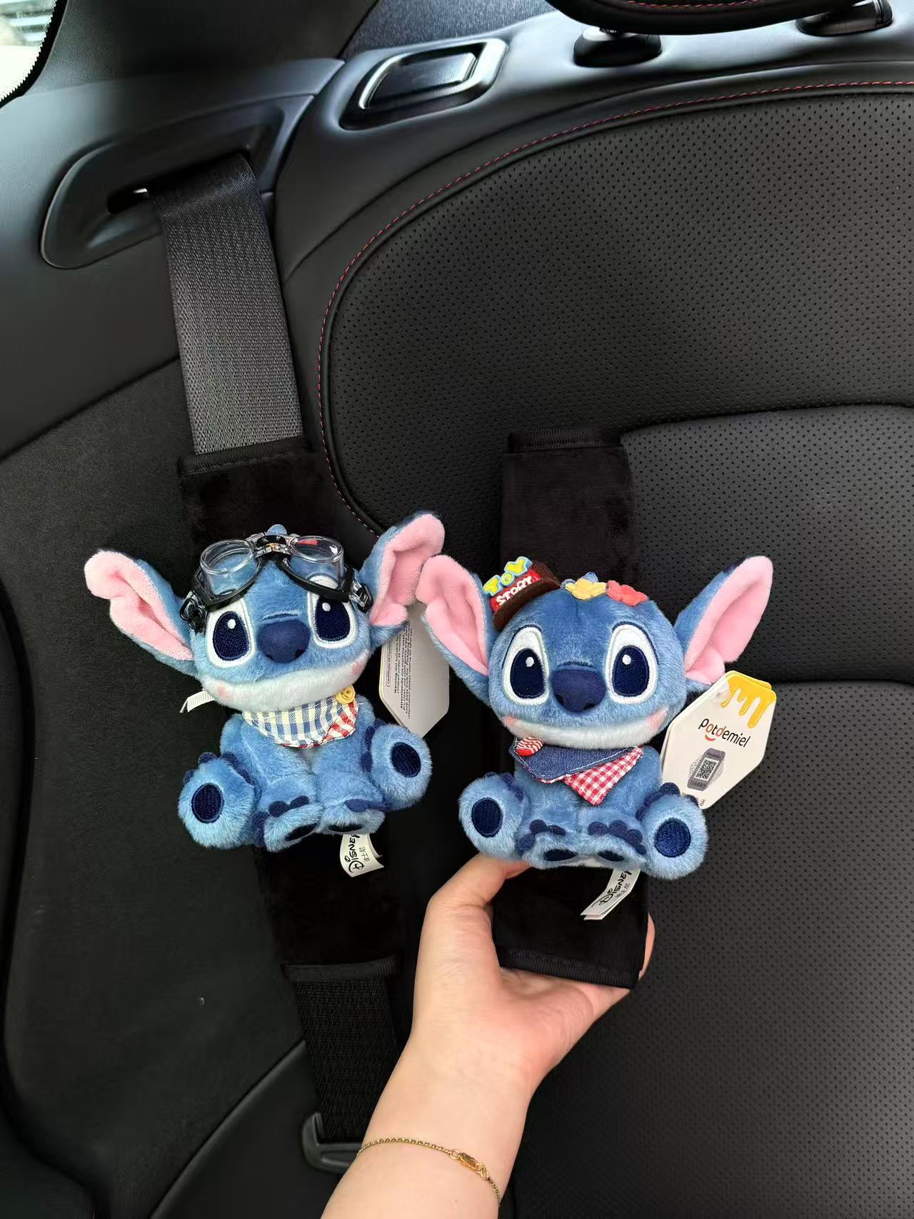 Genuine Stitch Car Seat Belt Shoulder Cover Anti-Wear High-End Car Seat Belt for Women in All Seasons