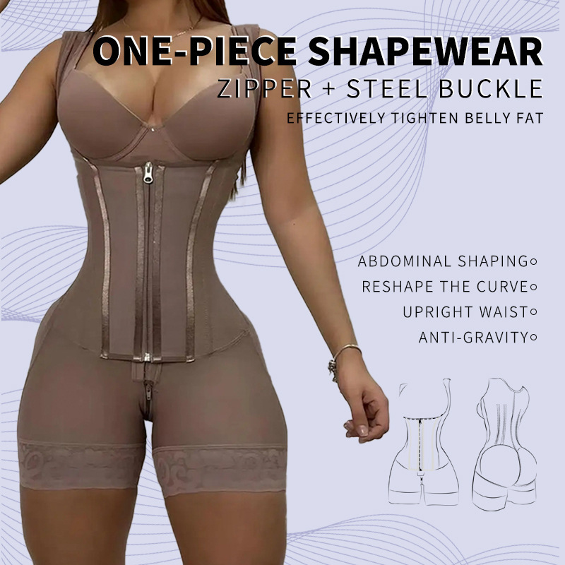 Cross-border New Fat Woman plus size High Waist Belly-lifting Hip Wide Shoulder Strap Hourglass Tight Waist Shaping Body Shaping Clothes