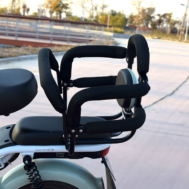 電動車兒童坐椅電動自行車兒童座椅後置護欄坐凳電瓶車小孩後座