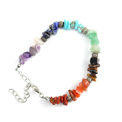 natural stone crystal bracelet bangle bracelet adjustable multicolor debris