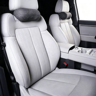 Headrest and lumbar support set for - business-black-headrest-250g