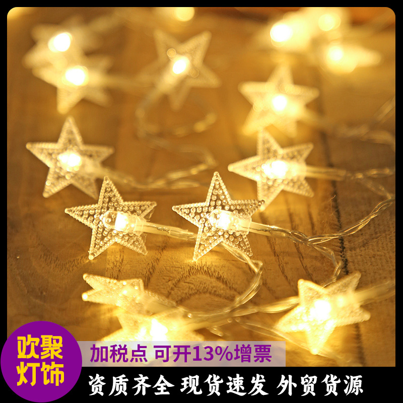 Estrictamente seleccionado estrella Cadena de luz de la estrella luz boda arreglo Red Luz Roja Nuevo USB pequeña decoración de la habitación de luz de color LED luz de color