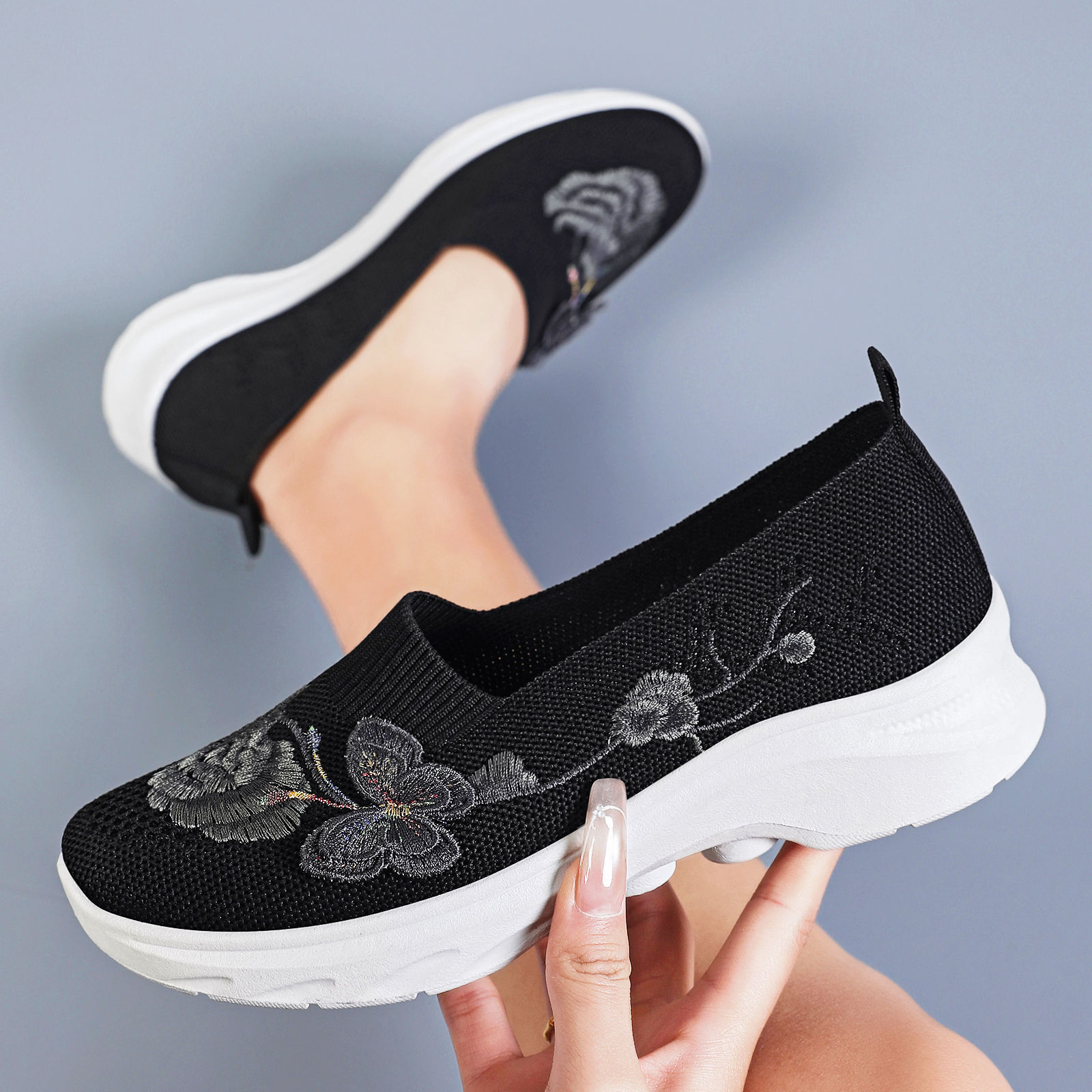 Zapatos para mujeres 2026 transfronterizos primavera de tamaño grande zapatos casuales cómodos superficiales zapatos de caminar cómodos zapatos de sola suave