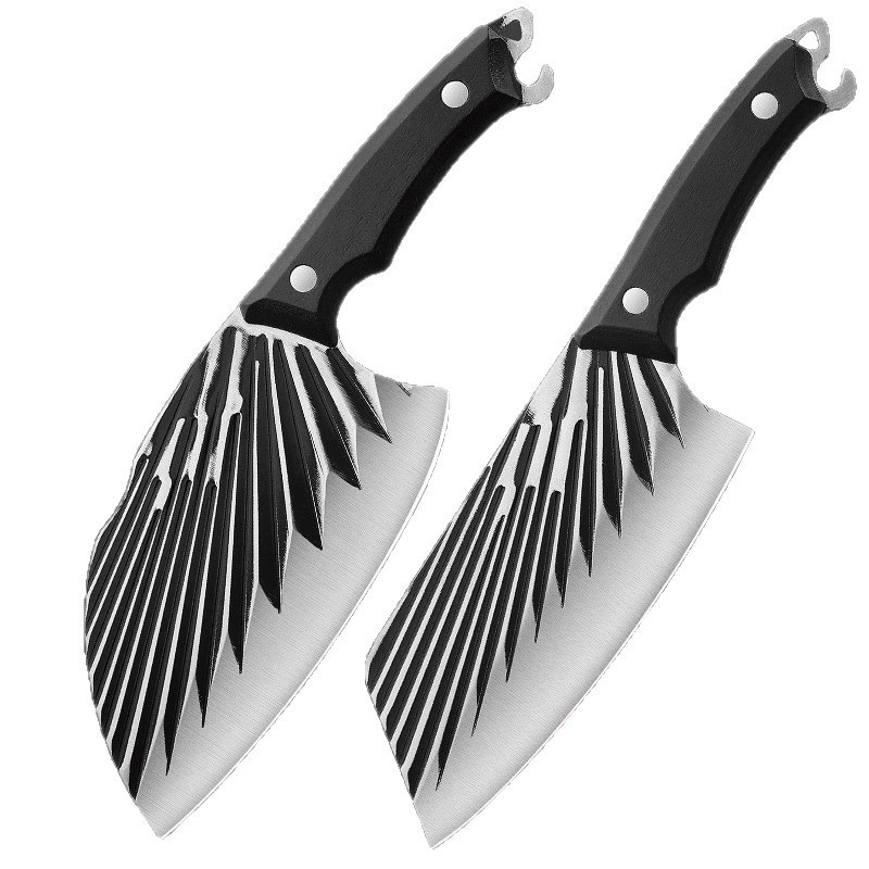 Cuchillo de cocina de acero inoxidable cuchillo de cocina de corte de dormitorio cuchillo de cocina forjado cuchillo de cocina afilado martillo corte