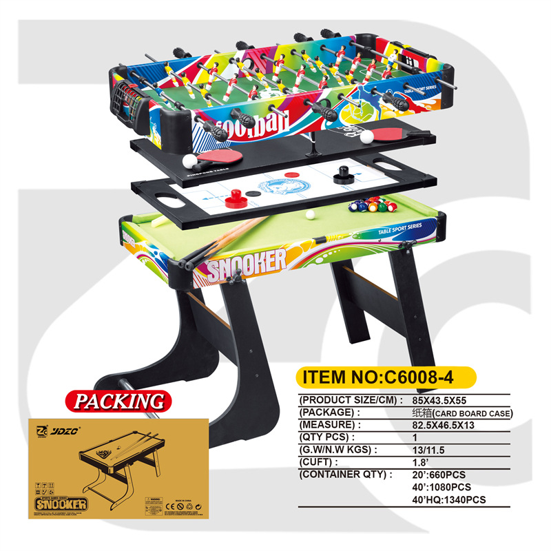 Mesa de billar multifuncional tres en uno cuatro en uno fútbol hockey hockey tenis de mesa de juego juguetes para niños