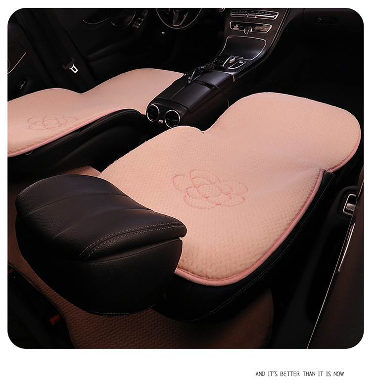 New camellia 12v electric heating car seat cushion USB size car universal single five winter plush cushion