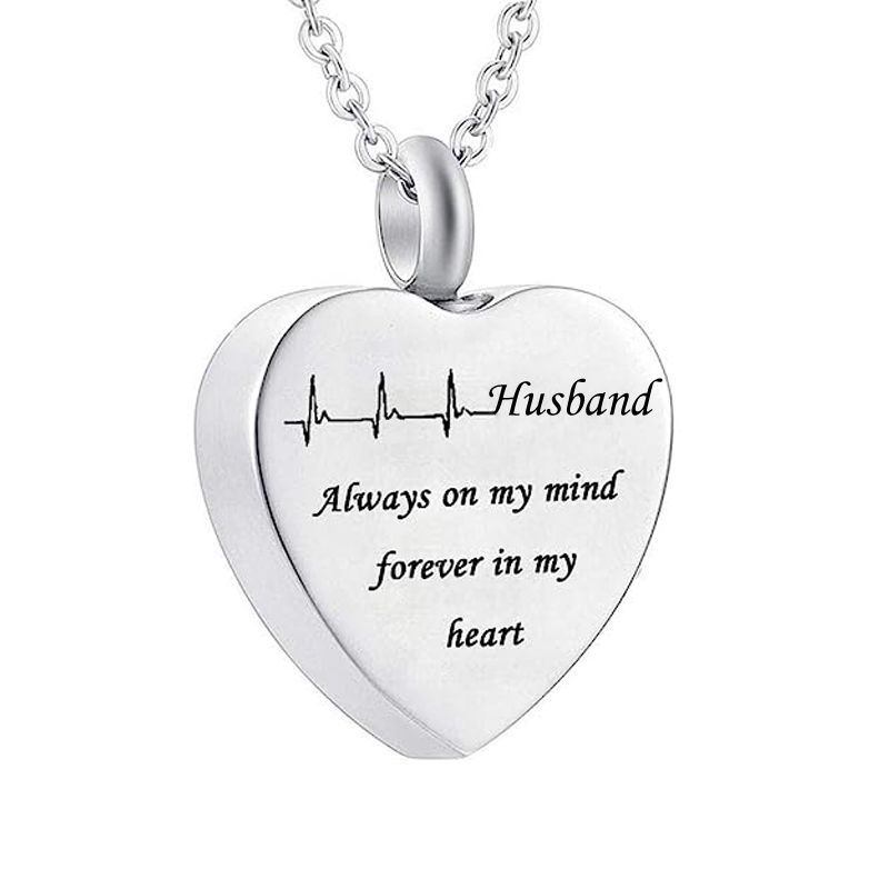 Amazon caliente-venta de cenizas de mascotas colgante collar en forma de corazón botella de perfume caja de cenizas tarro