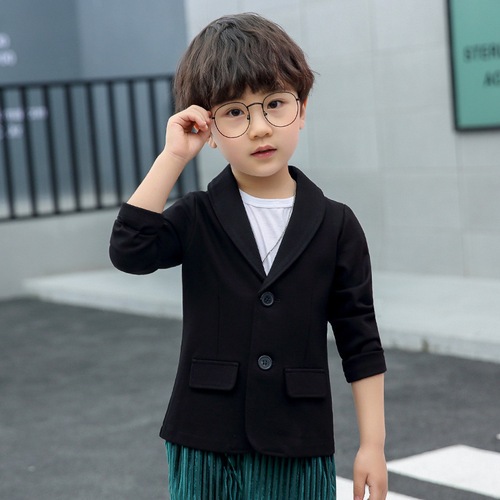 Children's small suits, boys' casual suits, spring and autumn new children's clothing, boys' jackets, slim Korean style, handsome babies