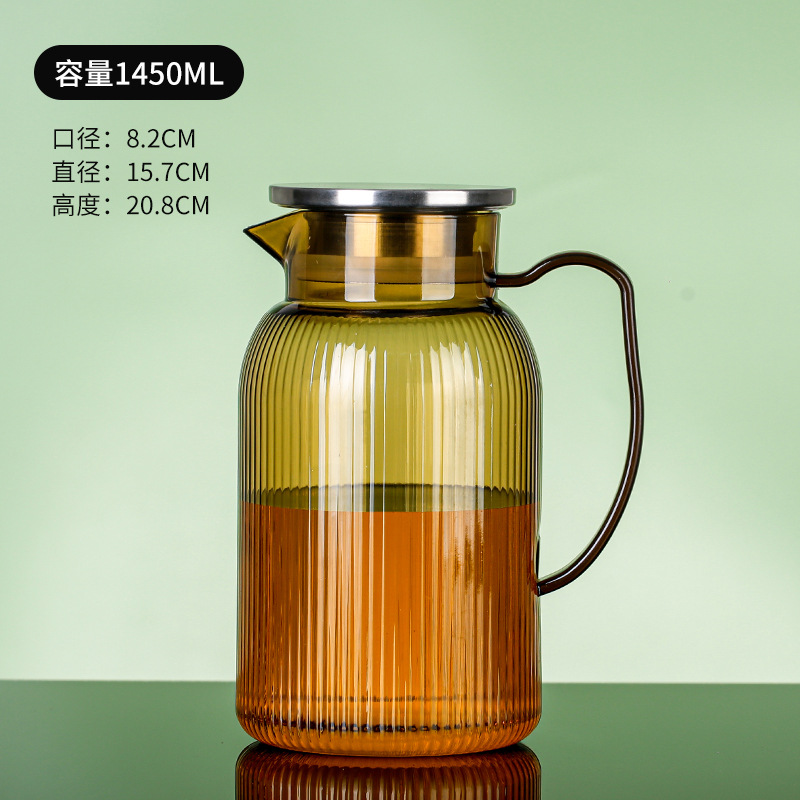 Pot acrílico jar de jugo de plástico cerveza de restaurante jar de agua resistente a altas temperaturas jar de agua fría resistente a caídas tetera de frutas