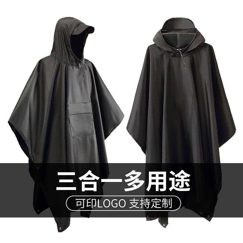 Cross-border outdoor tourism hiking multifunctional cape raincoat cape mountaineering hooded fishing foreign trade poncho Amazon