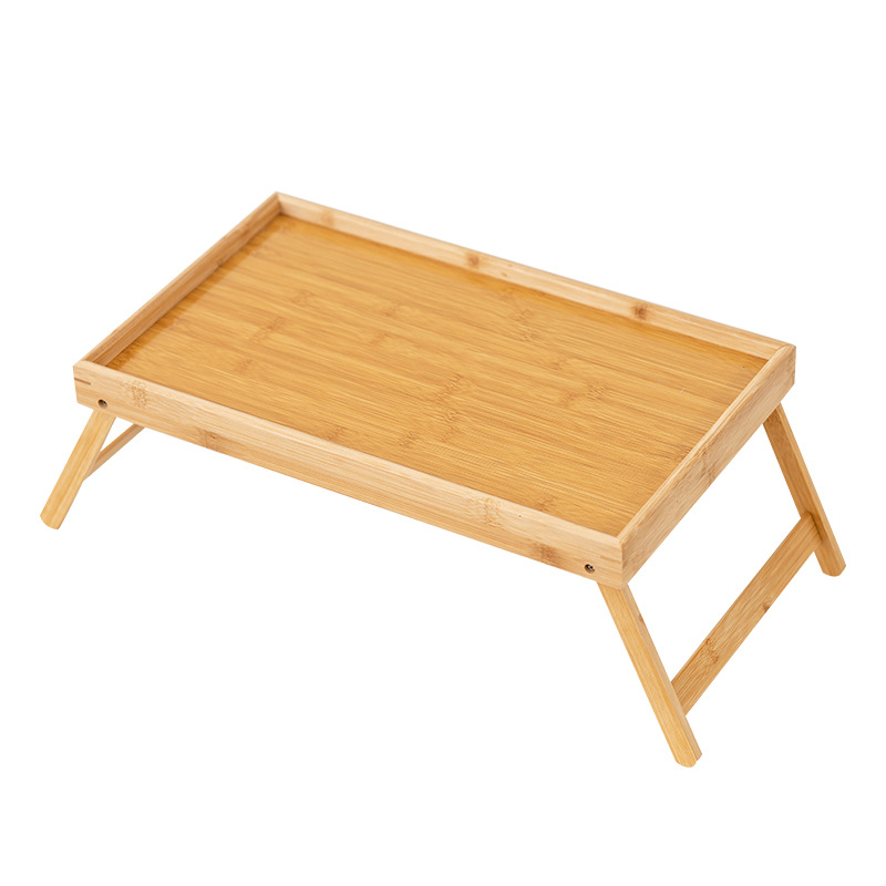 Simple Bamboo Folding Mini Table Bamboo Tray Home Bedroom Wooden Tray Bamboo Simple Computer Table