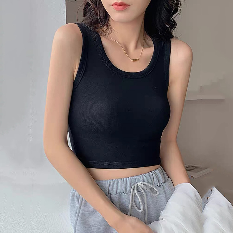 Short black top with cups