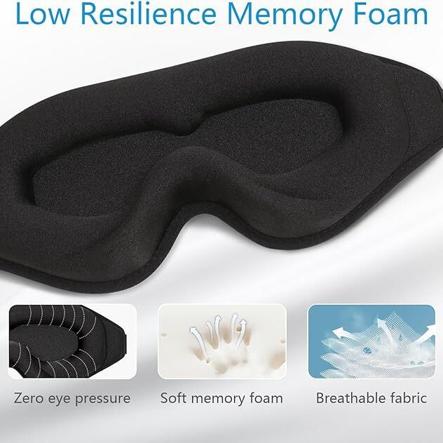 跨境3D立体遮光睡眠眼罩可调节透气不压眼护SleepEyeMask遮光护眼|undefined