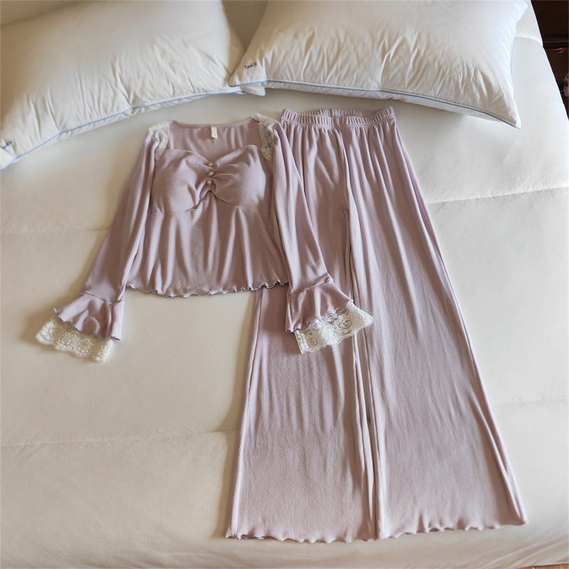 8641#(가슴 패드 포함) 슈트 퍼플 아일랜드 벨벳