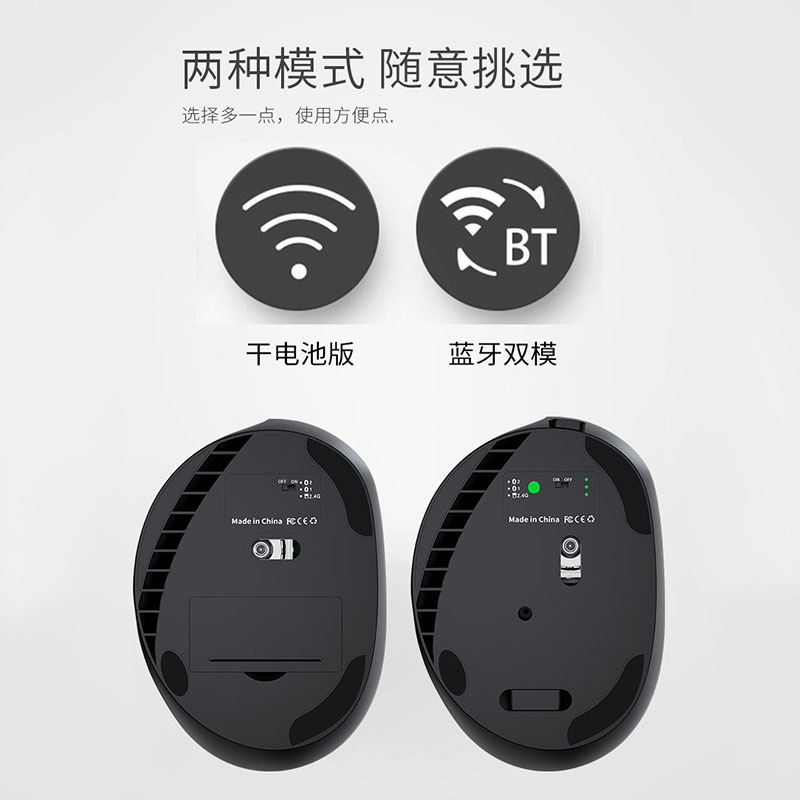 新しいワイヤレスデュアルモード垂直マウスミュート人間工学 DPI 調整光電 Bluetooth マウス 5.2 卸売|undefined