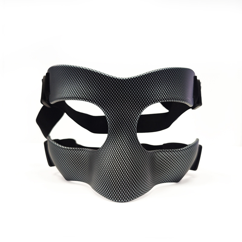 Baloncesto anticolisión máscara nasal malla negra adultos hombres y mujeres fútbol voleibol competencia mascarilla deportiva equipo de protección