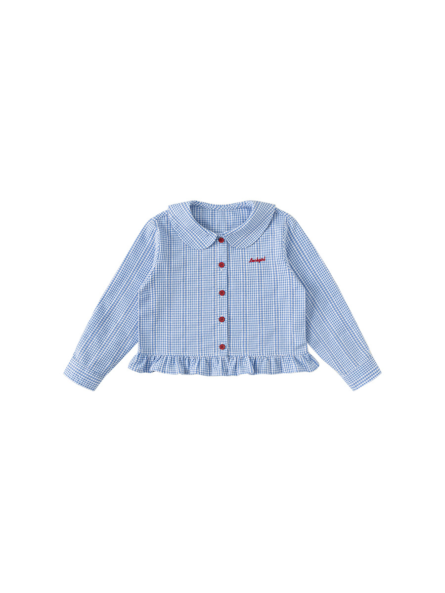 Youbao ropa para niños niñas primavera nuevo idílico bordado chaqueta camisa de chicas camisa de encaje con solapa