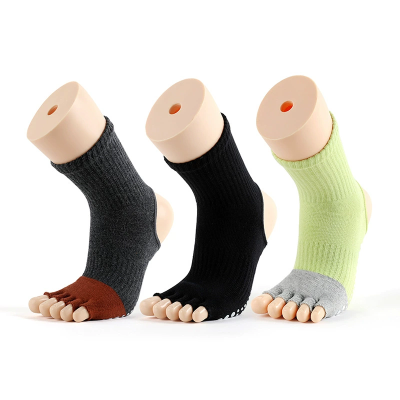 Йог socks Meikan dew и пять пальцев - носки, нескользящие танцевальные носки, носки Pula Tip, нескользящие на полу