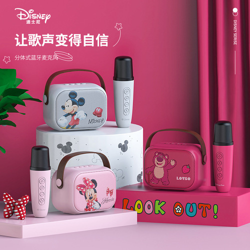 Disney Outdoor Portable Karaoke Wireless Microphone Speaker Set with Bluetooth