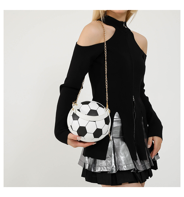 Cross-border bags, women's Instagram personalized basketball bags, new versatile single-shoulder crossbody bags, Korean-style small round bags for women undefined
