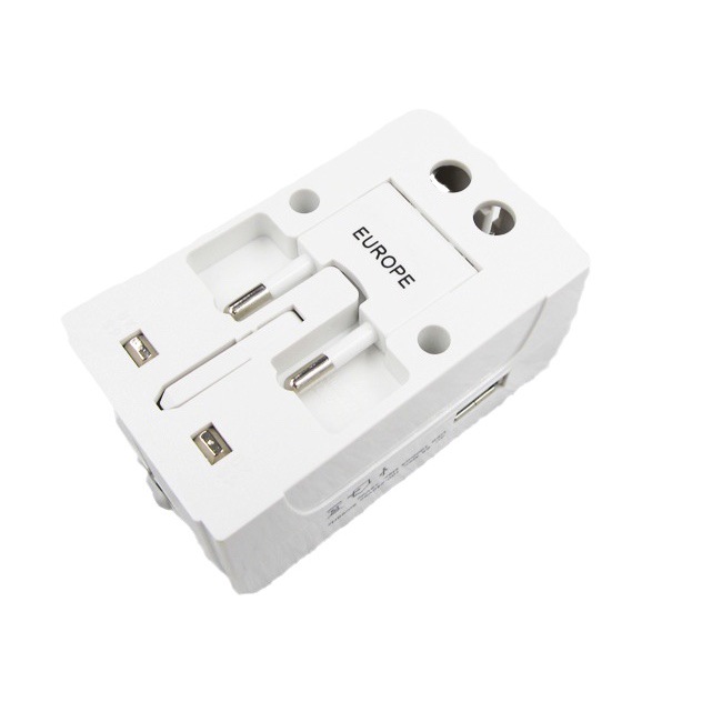Multi-Función de enchufe de conversión con USB universal multi-país de viaje de negocios de conversión de enchufe