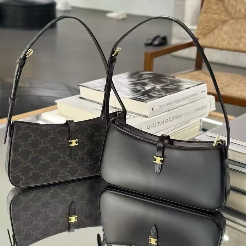 2025 New Triomphe Arc De Triomphe Underarm Bag Genuine Leather Women's Bag Printed Canvas Zipper Shoulder Handbag Crossbody 2025 New Triomphe Arc De Triomphe Underarm Bag Genuine Leather Women's Bag Printed Canvas Zipper Shoulder Handbag Crossbody