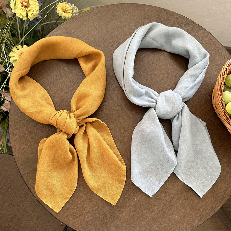 Bufandas de seda cuadrada bufandas de seda de alta calidad bufandas de seda de verano bufandas de seda de cabello bufandas de seda de cabello al por mayor