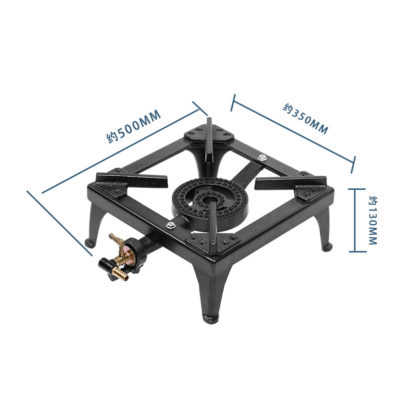 Suministro directo de fábrica estufa portátil olla de hierro fundido estufa de gas licuado multi-ojo estufa al por mayor al aire libre barbacoa Montañismo