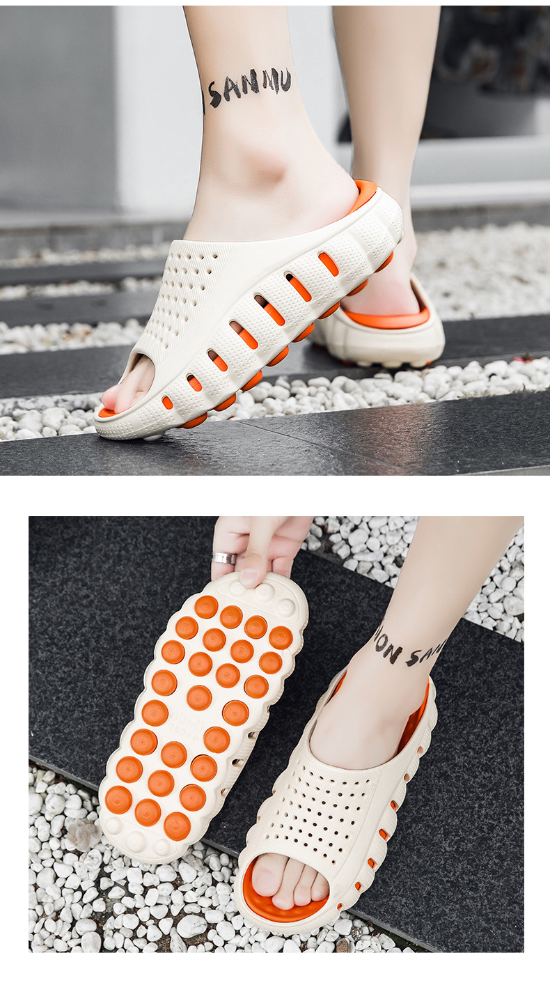 Stylish Thick-soled Massage Sandals For Men Outdoor Leisure_voghion.com