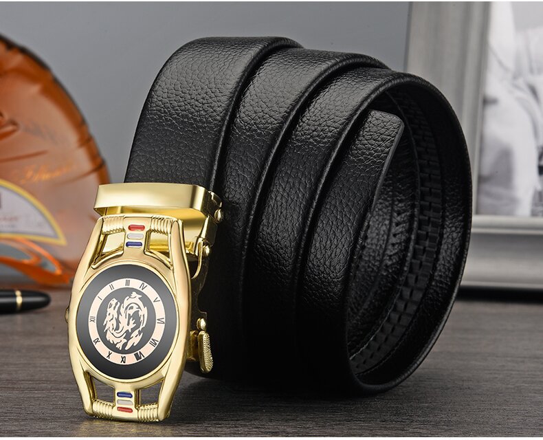 2023 Neuer heißer Verkauf Pfeffergürtel Herrengürtel mit automatischer Schnalle Lässiger vielseitiger Hosengürtel im einfachen Stil für Herren_voghion.com