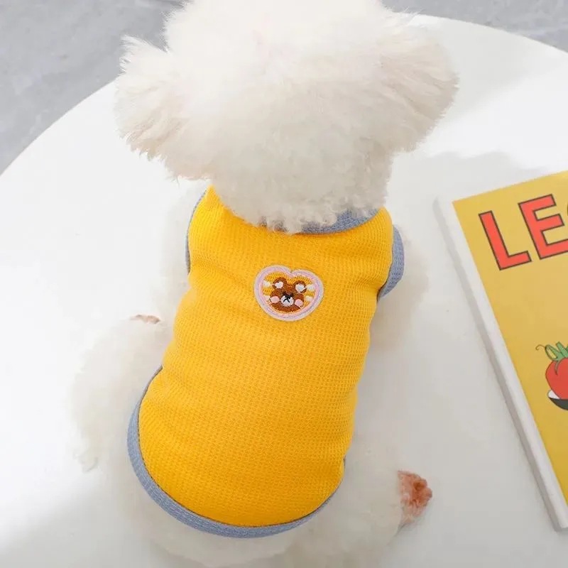 가을 얇은 애완 동물 여름 옷 테디 BICHON VIP 포메라니안 새끼 고양이 슈나우저 작은 강아지 개 옷