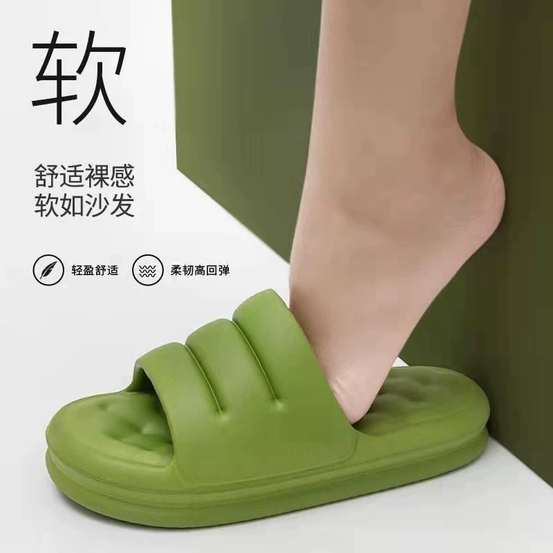 Мягкие сандалии для мужчин, устойчивые к запахам, нескользящие для использования в помещении, для дома и ванной, с толстой подошвой, легко надеваются, комфорт как от сидения на диване.
