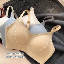 跨境秋冬磨毛无痕内衣女无钢圈小胸聚拢软支撑舒适透气文胸定制