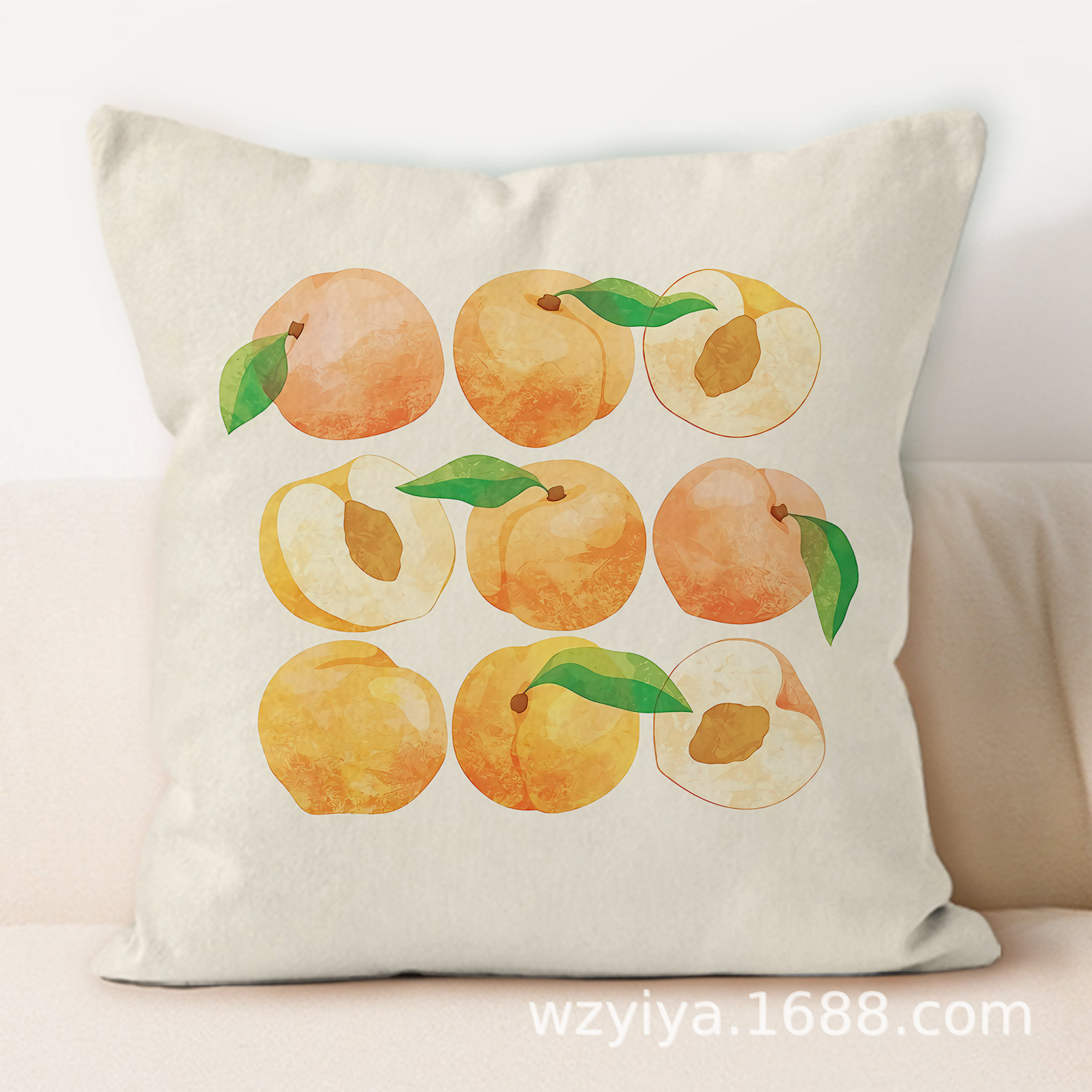 Simple amarillo verde abraza almohada nueva decoración cuadrada moderna sala de estar almohada de almuerzo de oficina almohada de protección de cintura